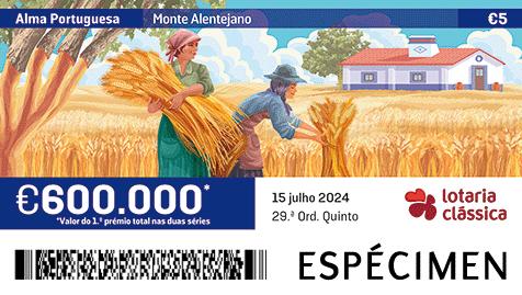 Fração Lotaria Clássica 29.ª - Alma Portuguesa: Monte Alentejano