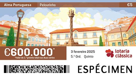 Fração Lotaria Clássica 05.ª - Alma Portuguesa: Pelourinho