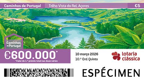 Fração Lotaria Clássica 10.ª - Caminhos de Portugal