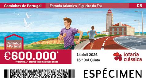 Fração Lotaria Clássica 15.ª - Caminhos de Portugal