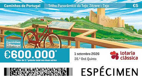 Fração Lotaria Clássica 35.ª - Caminhos de Portugal