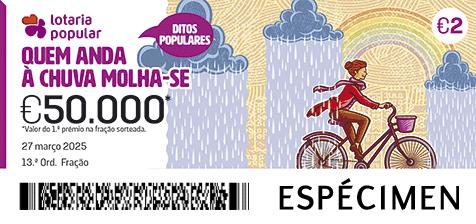 Fração Lotaria Popular 13.ª - Ditos Populares