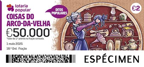 Fração Lotaria Popular 18.ª - Ditos Populares