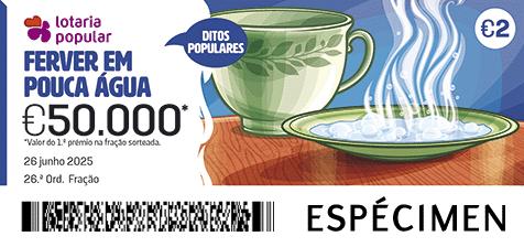Fração Lotaria Popular 26.ª - Ditos Populares