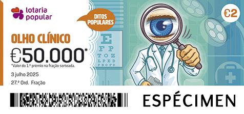 Fração Lotaria Popular 27.ª - Ditos Populares