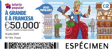 Fração Lotaria Popular 31.ª - Ditos Populares