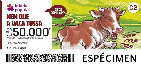 Fração Lotaria Popular 37.ª - Ditos Populares