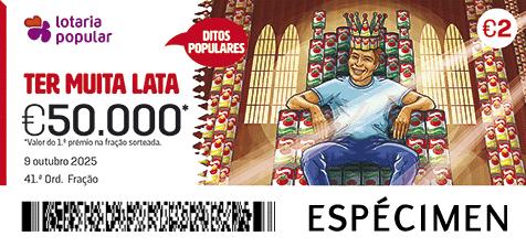 Fração Lotaria Popular 41.ª - Ditos Populares