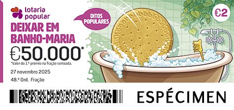 Fração Lotaria Popular 48.ª - Ditos Populares