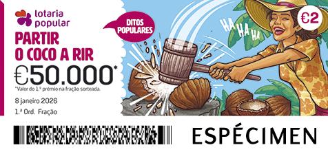 Fração Lotaria Popular 1.ª - Ditos Populares