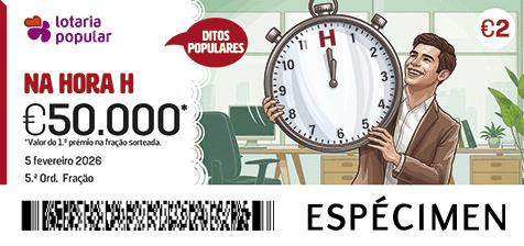 Fração Lotaria Popular 5.ª - Ditos Populares