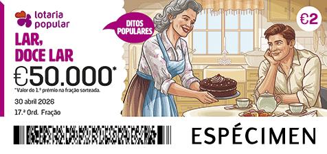 Fração Lotaria Popular 17.ª - Ditos Populares