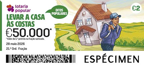 Fração Lotaria Popular 21.ª - Ditos Populares