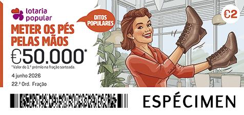Fração Lotaria Popular 22.ª - Ditos Populares