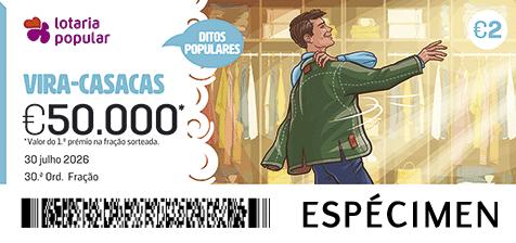 Fração Lotaria Popular 30.ª - Ditos Populares