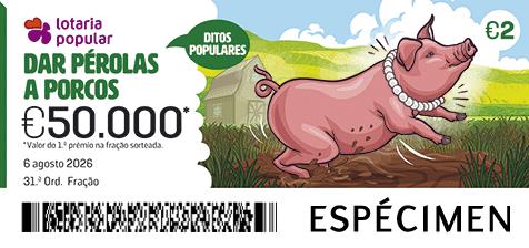 Fração Lotaria Popular 31.ª - Ditos Populares