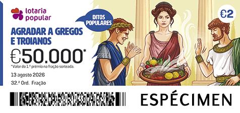 Fração Lotaria Popular 32.ª - Ditos Populares