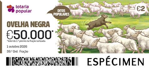 Fração Lotaria Popular 39.ª - Ditos Populares